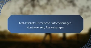 Test-Cricket: Historische Entscheidungen, Kontroversen, Auswirkungen
