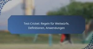 Test-Cricket: Regeln für Weitwürfe, Definitionen, Anwendungen