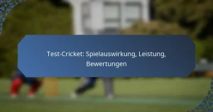 Test-Cricket: Spielauswirkung, Leistung, Bewertungen