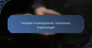Testspiel: Punktesysteme, Variationen, Anpassungen