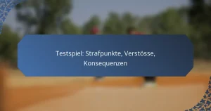 Testspiel: Strafpunkte, Verstösse, Konsequenzen